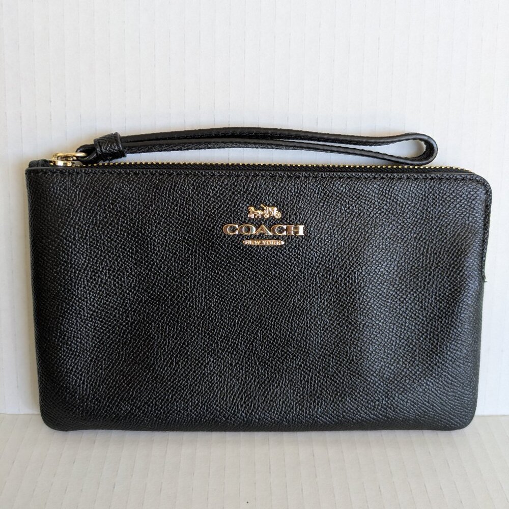 Coach Black Wristlet Clutch
